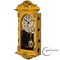 Clockswise Vintage Grandfather Wood-Looking Plastic Pendulum Decorative Battery Operated Wall Clock Brown, for Office, Home Decor, Living Room, Kitchen, or Dining Room